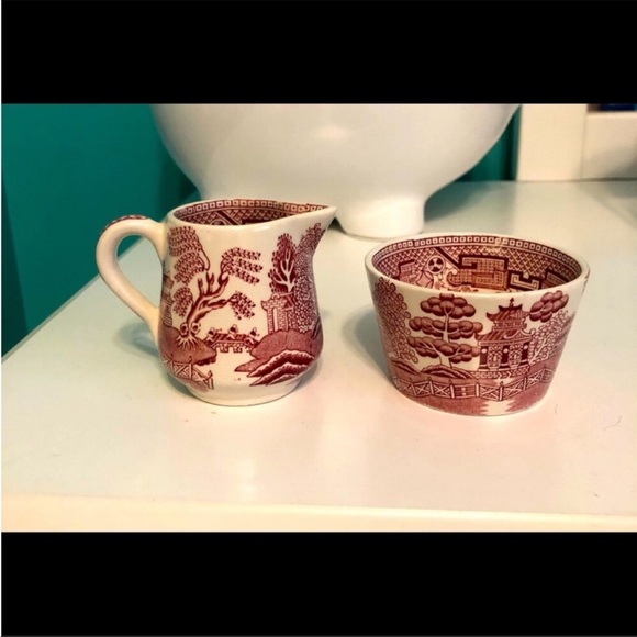 Swinnertons old willow RED tea set - Picture 6 of 7